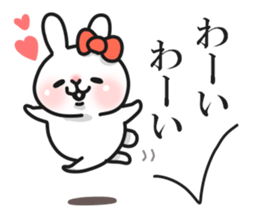 Cunning rabbit sticker #12780726