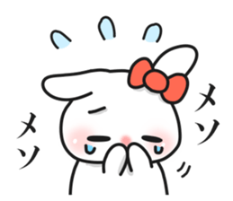 Cunning rabbit sticker #12780731