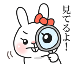 Cunning rabbit sticker #12780744