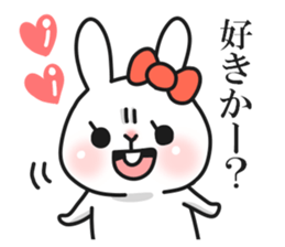 Cunning rabbit sticker #12780748