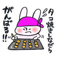 I persevere in rabbit! sticker #12780890