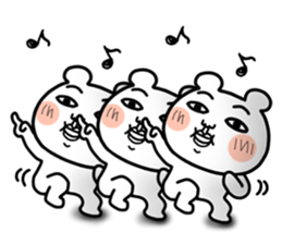 Daily life of white bear 5 sticker #12780999