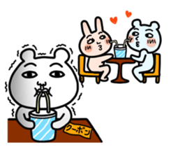 Daily life of white bear 5 sticker #12781006