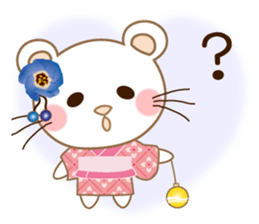 Panda cat, Pan'nya hot day and summer sticker #12781817