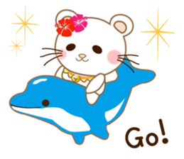 Panda cat, Pan'nya hot day and summer sticker #12781818