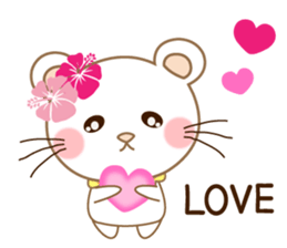 Panda cat, Pan'nya hot day and summer sticker #12781820