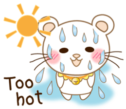 Panda cat, Pan'nya hot day and summer sticker #12781823