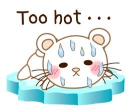 Panda cat, Pan'nya hot day and summer sticker #12781824