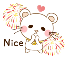 Panda cat, Pan'nya hot day and summer sticker #12781826