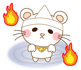 Panda cat, Pan'nya hot day and summer sticker #12781839