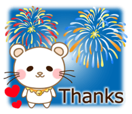 Panda cat, Pan'nya hot day and summer sticker #12781842