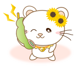 Panda cat, Pan'nya hot day and summer sticker #12781851