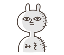 MIKI's basic pack,cute rabbit sticker #12781919