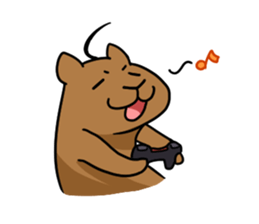 You can do it capybara!! sticker #12783094