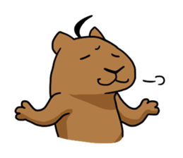 You can do it capybara!! sticker #12783095