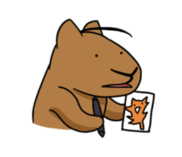 You can do it capybara!! sticker #12783105