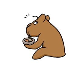 You can do it capybara!! sticker #12783108