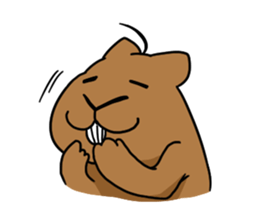 You can do it capybara!! sticker #12783111