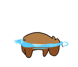 You can do it capybara!! sticker #12783120