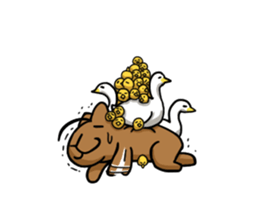 You can do it capybara!! sticker #12783122