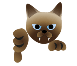 siamese cats sticker #12783417