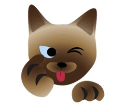 siamese cats sticker #12783419