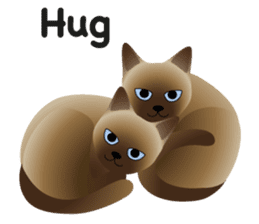 siamese cats sticker #12783420