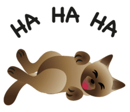 siamese cats sticker #12783422