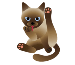siamese cats sticker #12783424