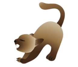 siamese cats sticker #12783426