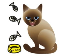 siamese cats sticker #12783428
