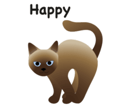 siamese cats sticker #12783429