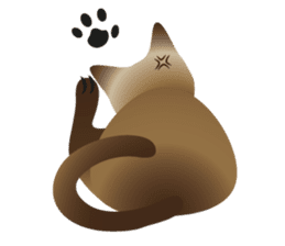 siamese cats sticker #12783433