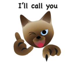 siamese cats sticker #12783434