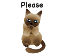 siamese cats sticker #12783439