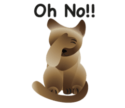 siamese cats sticker #12783440