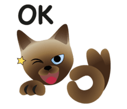 siamese cats sticker #12783441