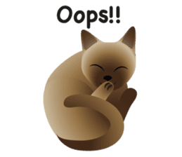 siamese cats sticker #12783442