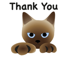 siamese cats sticker #12783443