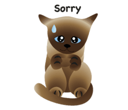 siamese cats sticker #12783445