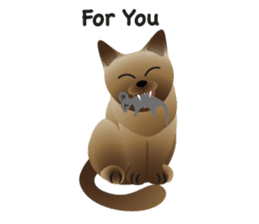 siamese cats sticker #12783446