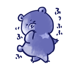 bule blue bear sticker #12783855