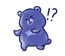 bule blue bear sticker #12783860