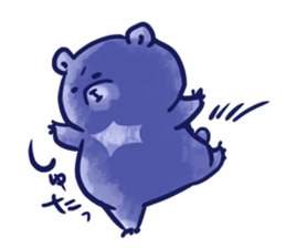 bule blue bear sticker #12783862