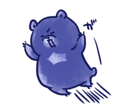 bule blue bear sticker #12783865