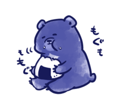 bule blue bear sticker #12783866