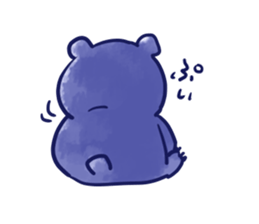 bule blue bear sticker #12783868