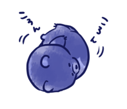 bule blue bear sticker #12783869