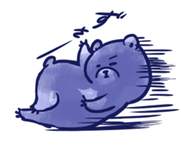 bule blue bear sticker #12783871