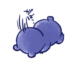 bule blue bear sticker #12783872